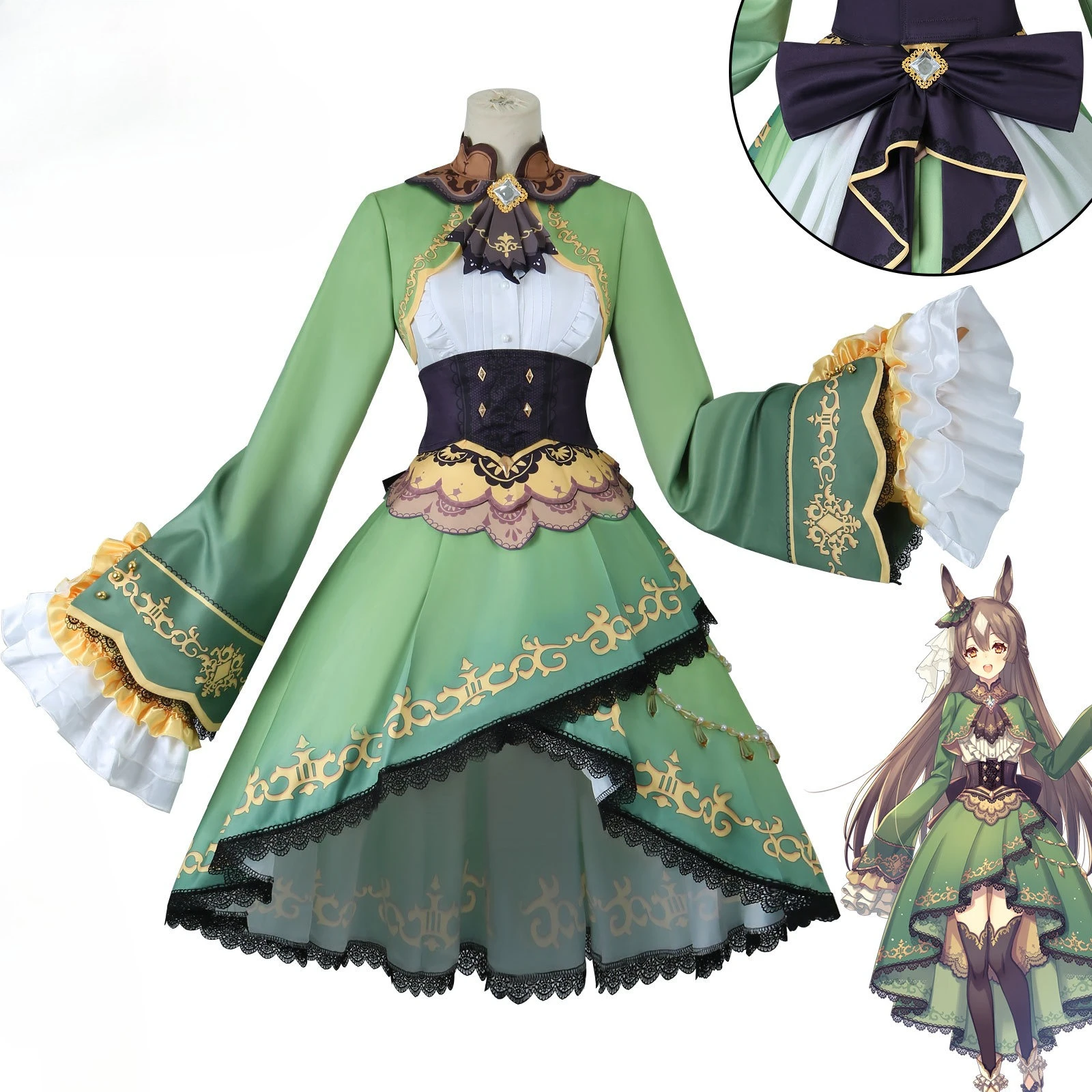 

Pretty Derby‌ Satono Diamond Dress Cosplay Costumes Game Character Halloween Party Performance Clothes for Adult Women