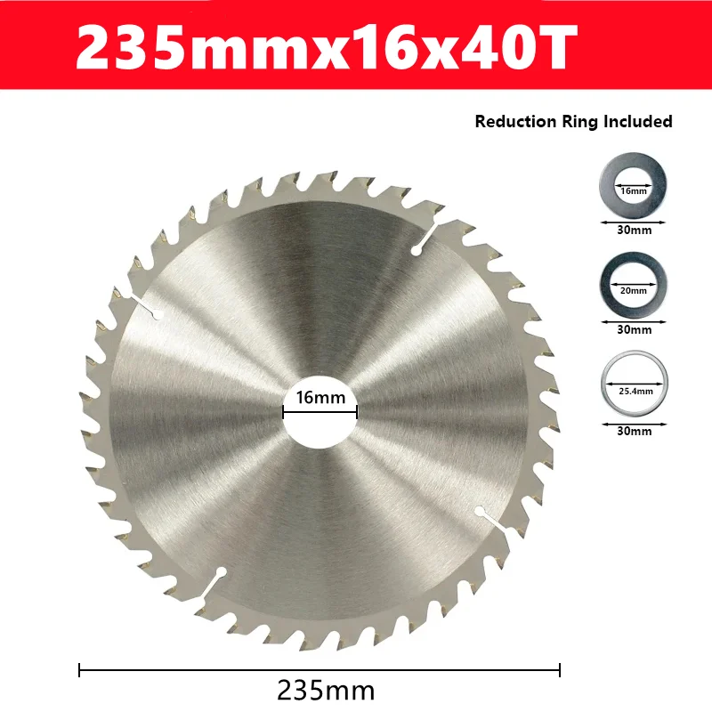 1pcs TCT houtbewerking zaagblad conventionele tandvorm 110/115/136/160/165/185/210/250/305mm houtbewerking zaagblad snijgereedschap - afbeelding 1