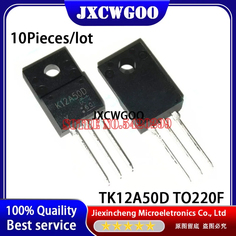 10PCS TK12A50D K12A50D TO-220F 12A/500V TO220F MOSFET   New original