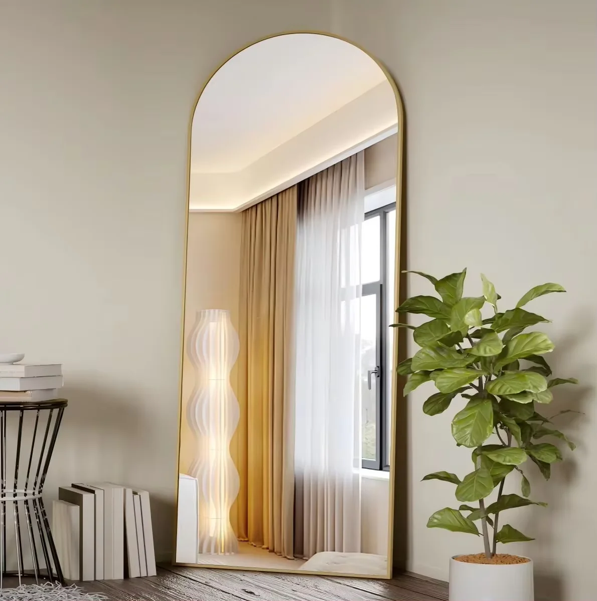 BEAUTYPEAK Arched Full Length Mirror, 71