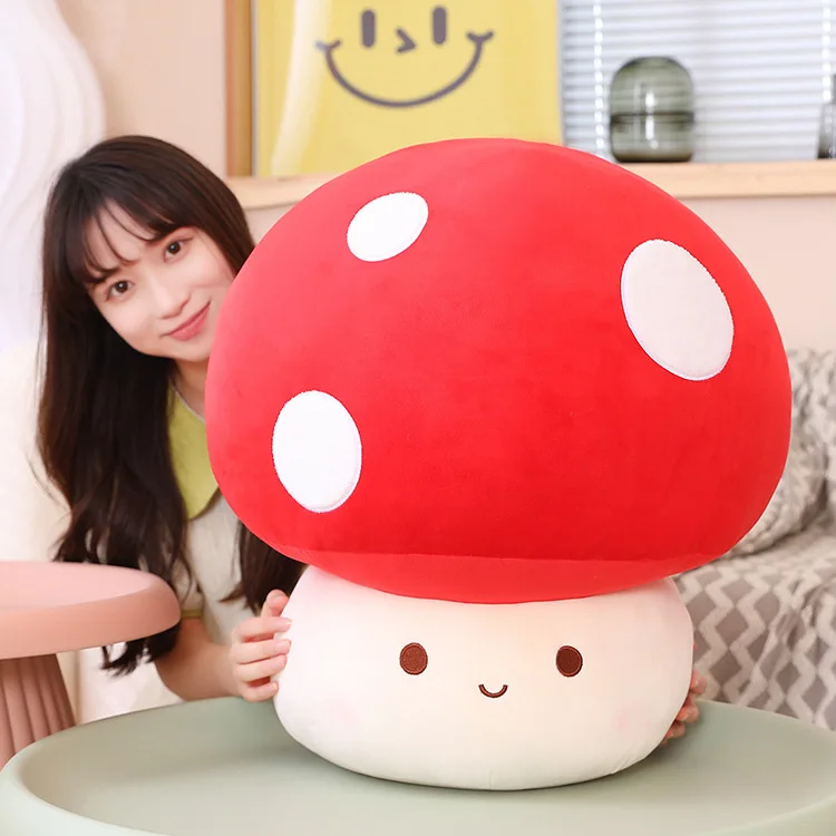 Cross Border New Product Internet Celebrity Cute Mushroom Pillow Girl Doll Sleeping Doll Healing Doll Plush Toy Birthday Gift