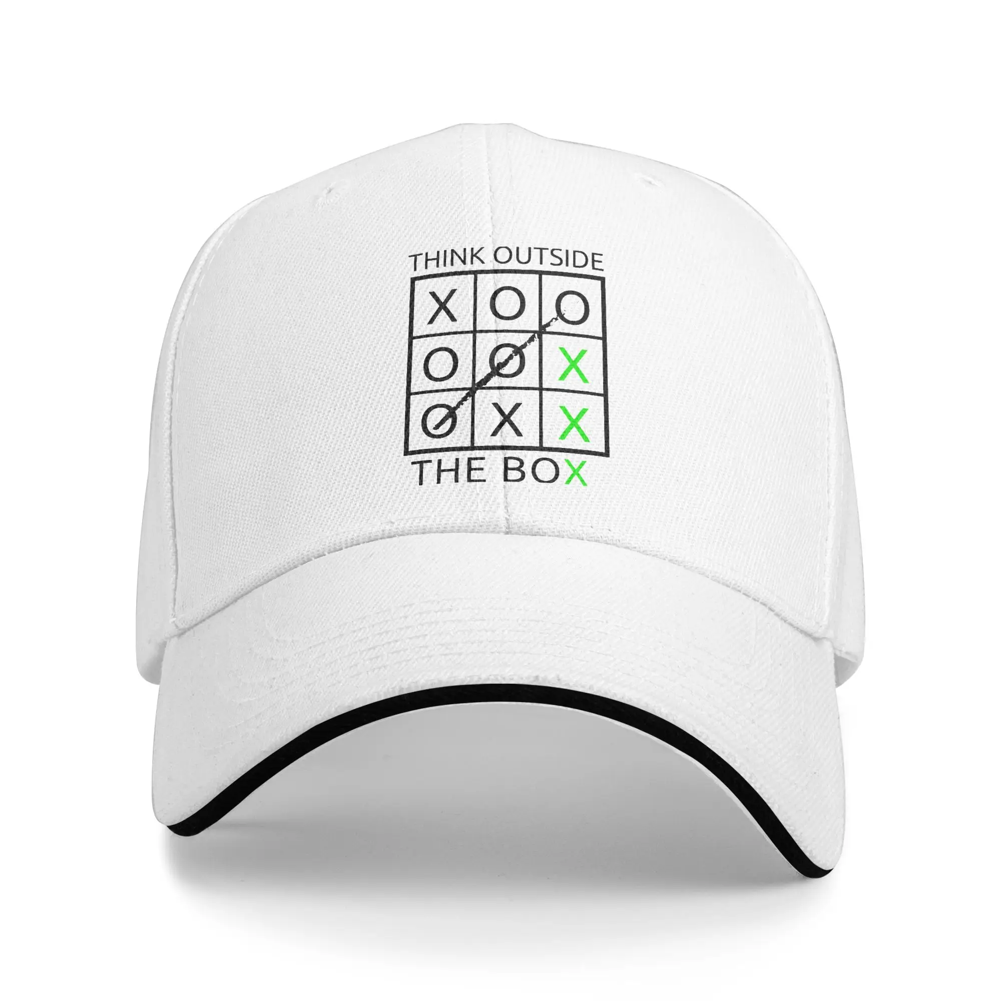 Think Outside The Box Mindset  Sandwich Hat Unisex ,Hip-Hop,Baseball Cap  Hats Adjustable Polyester Sports Cap Autumn Cap