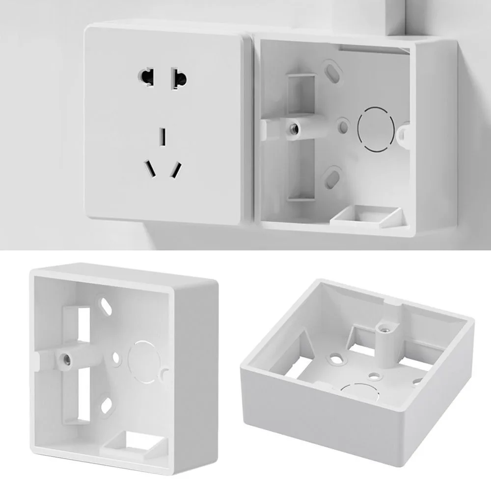Wiring Organize Home Improvement On-Wall Mount Wall Surface Junction Box Switch  Box External Mounting Box 86 Type