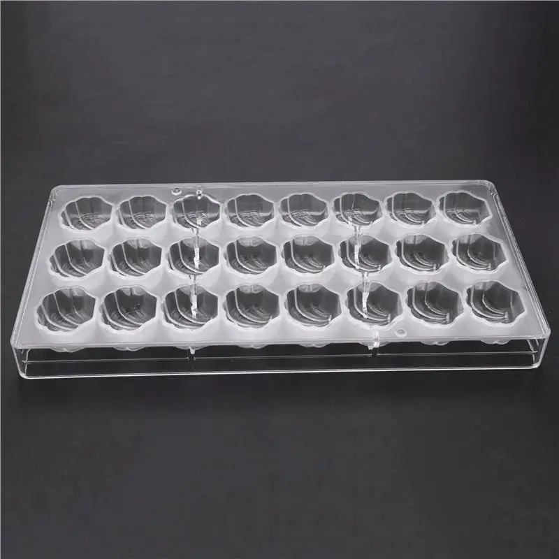 B50C 6X شل شكل قالب الشوكولاته الصلبة 3D البحر شل البولي كربونات واضح الجليد هلام قالب الحلوى #3