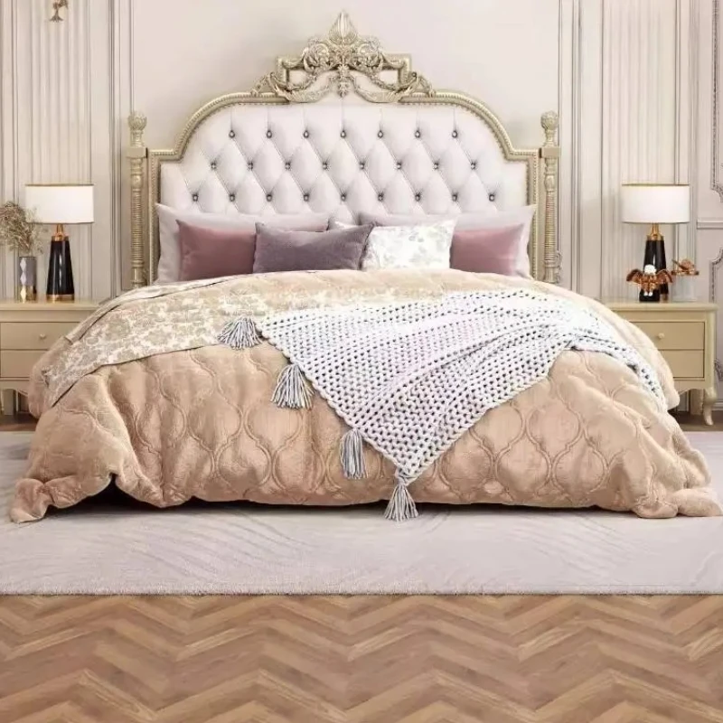 Couples Queen Size Bed Bedrooms Designs Nordic Storage Bases Loft Bed Double Modern Luxury Wooden Camas Matrimoniales Furniture