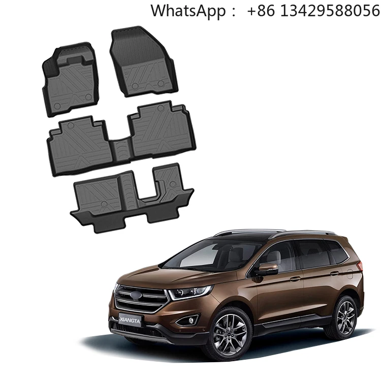 

Tpe Car Mats Front Rear Car Mats for Ford EDGE (seven Seats) High Quality TPE Material Car Floor Mat