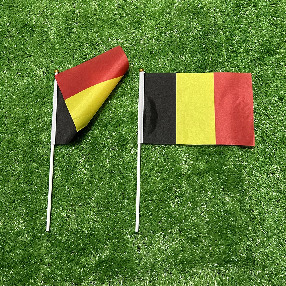 Bandera belga de mano 14x21 cm - para actividades deportivas - imagen 2