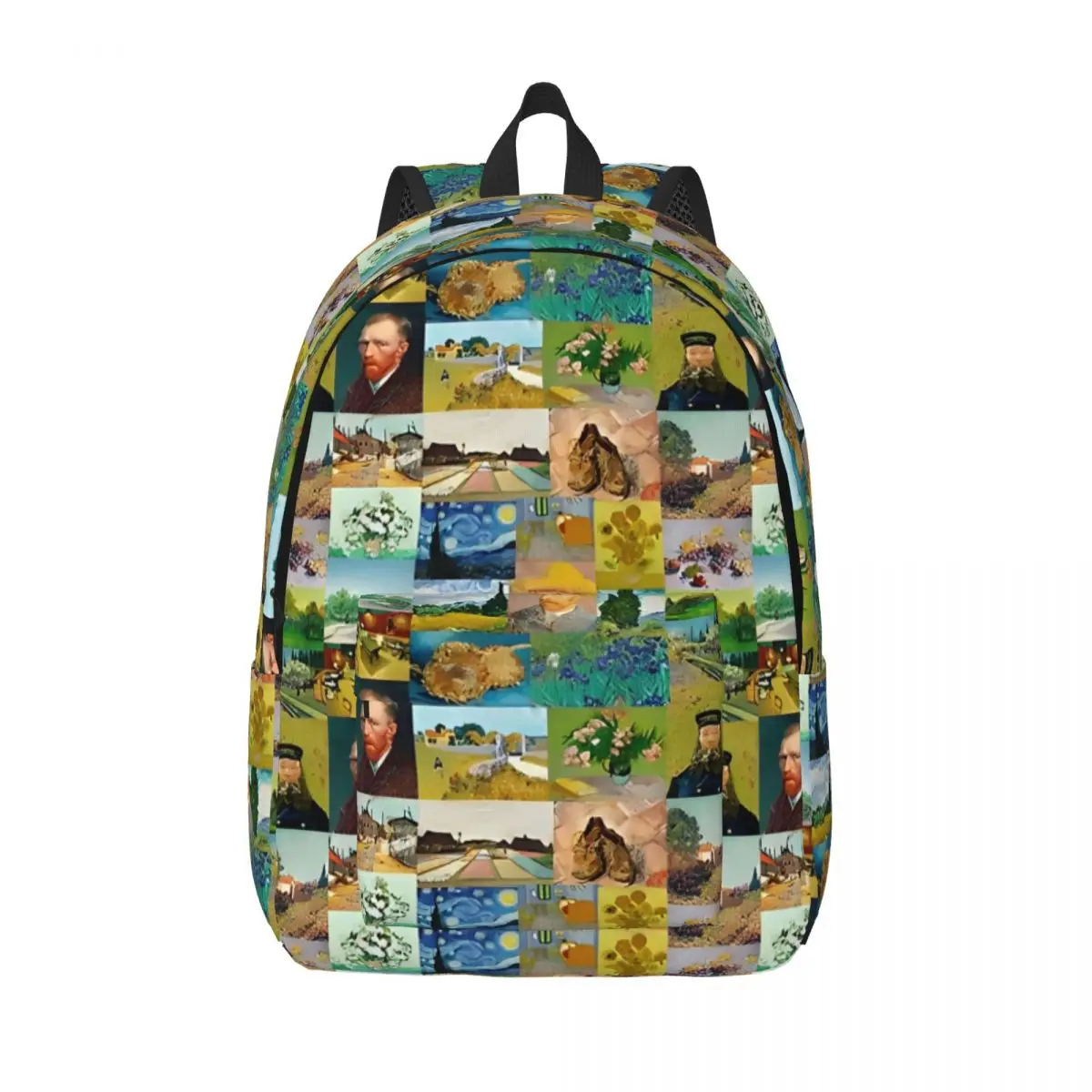 Van Gogh Art Oil Paintings Backpack Men Women Teenage Student Business Daypack Sunflowers Starry Night Laptop Canvas Bags Sports