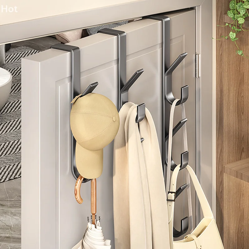 Easy Installation Door Hook-Strong Metal Coat Rack, Suitable For Clothes, Hats And Bags-Space Saving Design, Suitable For Bedroo