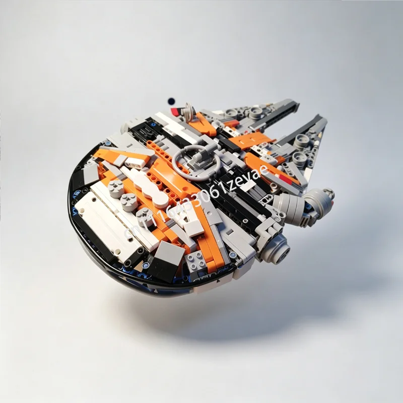 1467PCS Sci Fi Interstellar Cargo Vessel Mechanical Alternate Build Space Model Custom Building Blocks DIY Tech Collection Gift