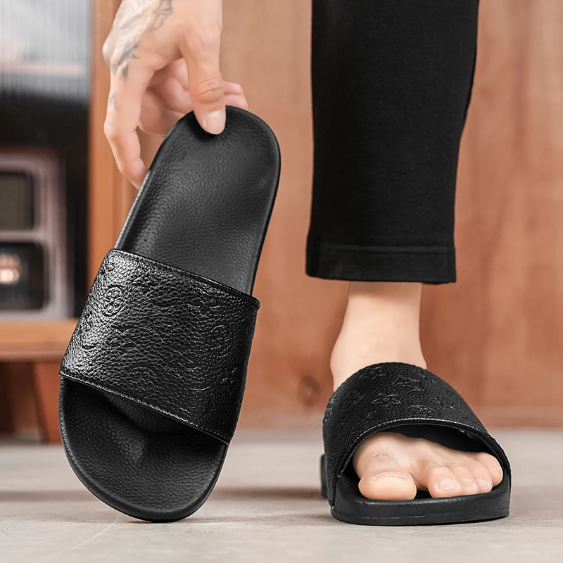 

Plus Size One Strap Slippers, Casual Non-slip Soft Sole, Lightweight Breathable, Daily Outdoor Plus Size Footwear