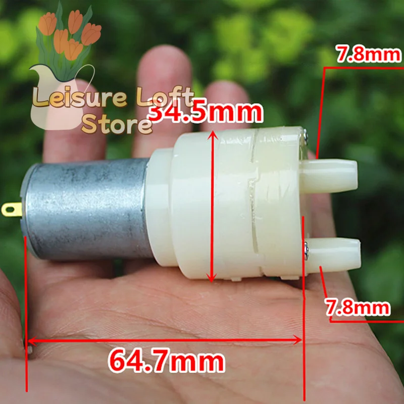 Micro USB Powered Water Pump – DC 3V-6V Self-Priming Mini Diaphragm Pump for Low Voltage Projects & DIY Applications