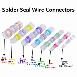 5/10/20/30/50 Stuks Soldeer Seal Wire Connectors 3:1 Krimpkous Geïsoleerde Elektrische draad Terminals Butt Splice Waterdicht