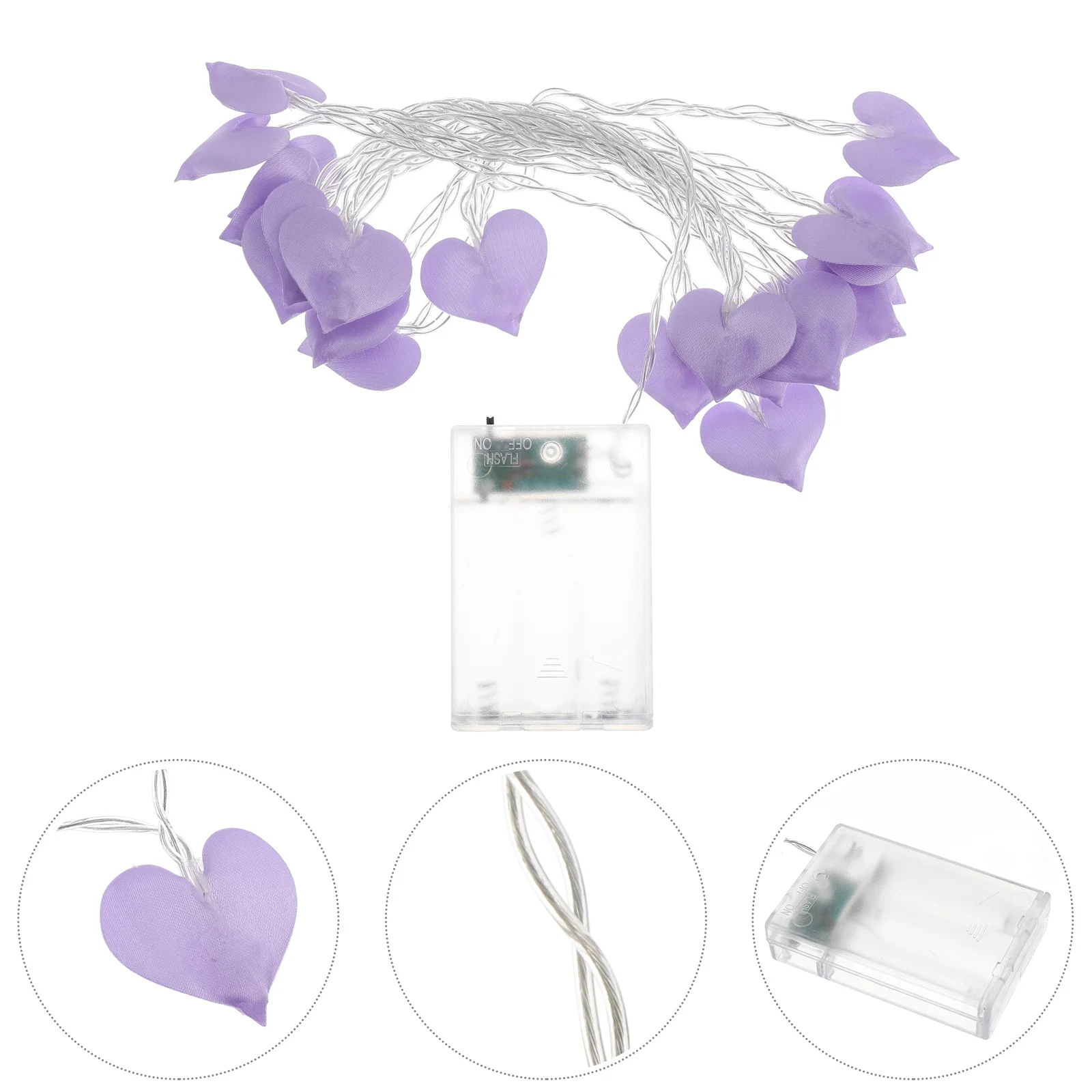 1 مجموعة شكل قلب LED سلسلة أضواء 20 أضواء غرفة نوم مهرجان الزفاف ديكور معلق حفلة إضاءة جو داخلي