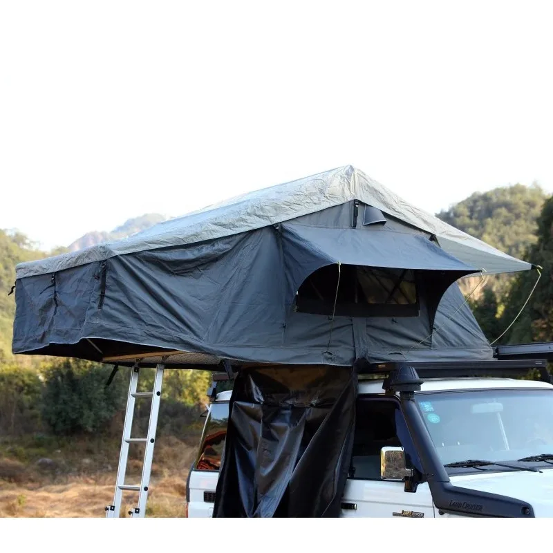 FOR Waterproof Soft Outdoor Camping Tent Large Space-up Car Roof Tent Oxford Fabric
