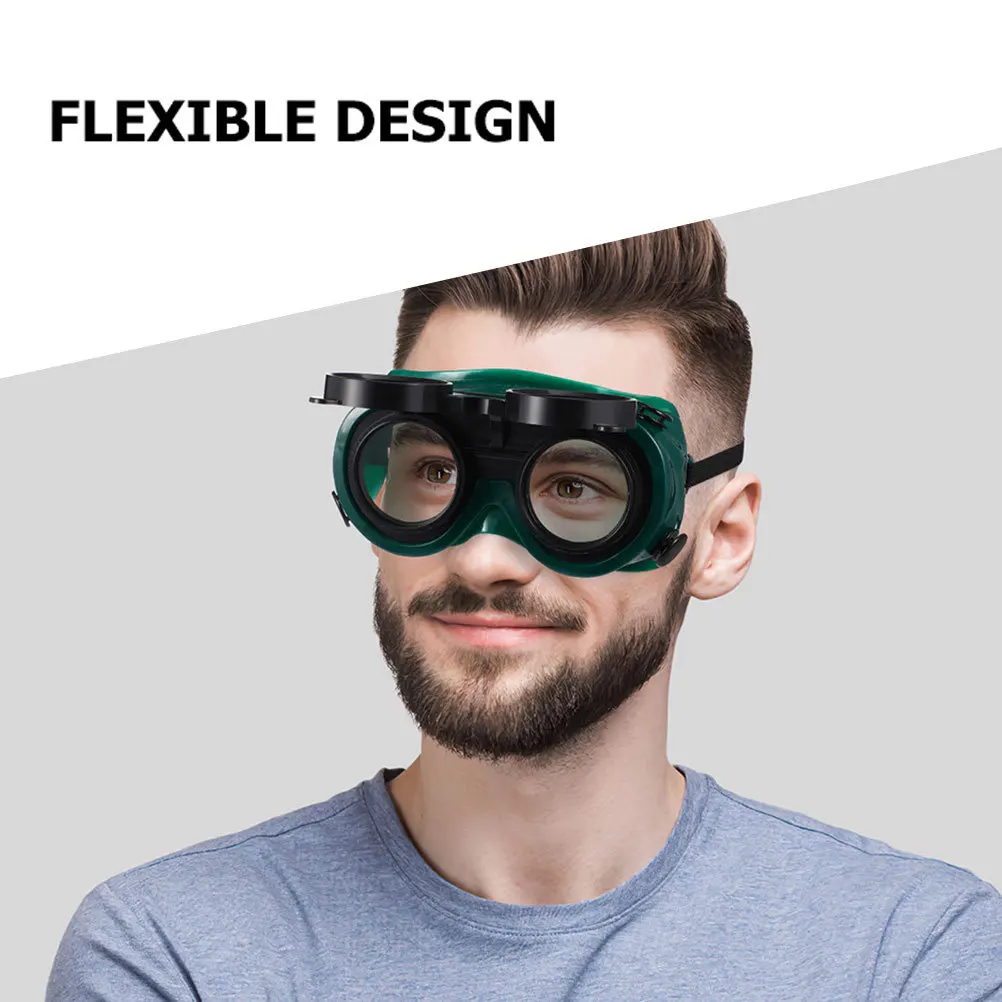 4 قطعة نظارات لحام الوجه متابعة نظارات السلامة لحام حماية العين قابل للتعديل صالح الإشعاع الرش مكثفة ضوء درع