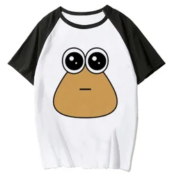 Pou Tee women funny anime tshirt female harajuku clothes