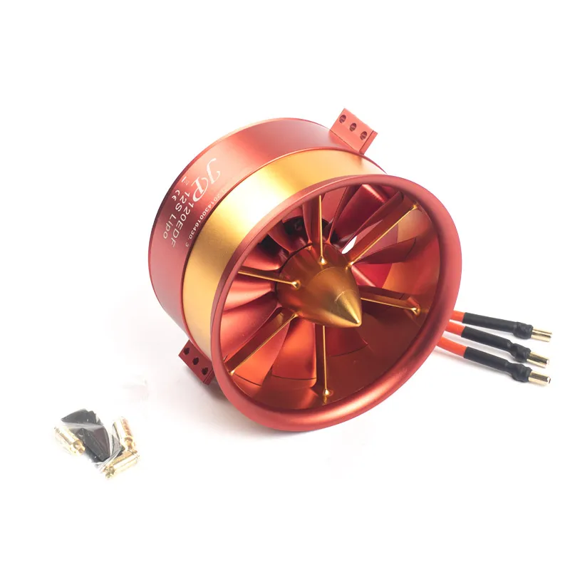 JP Full Metal 120mm ducted Fan with Motor free shipping,for airplane model ,the motor is 5060 KV750 for 12S battery