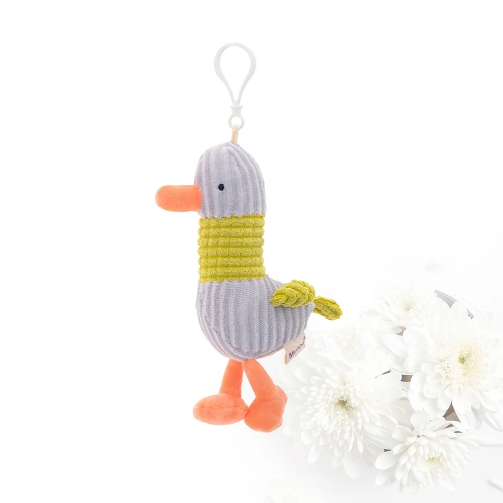 Plush Key Ring Seagull Keychain Rings Hanging Pendant Fob Cartoon Cell Phone Rabbit