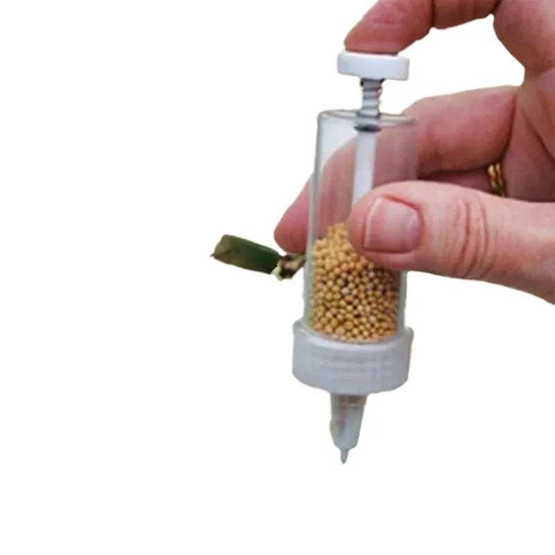

2pc Handheld Seed Dispenser, Mini Manual Seeder Tool for Garden Planting, Flower Pot & Garden Bed Essential Gardening Supplies
