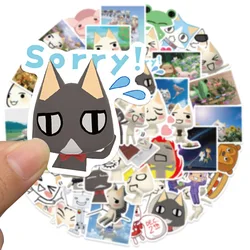 50Pcs Japanese  Cartoon Toro Cat Sticker Animals DIY Helmet Skateboard Laptop Motorcycle Graffiti Sticker Decals Kids Toy