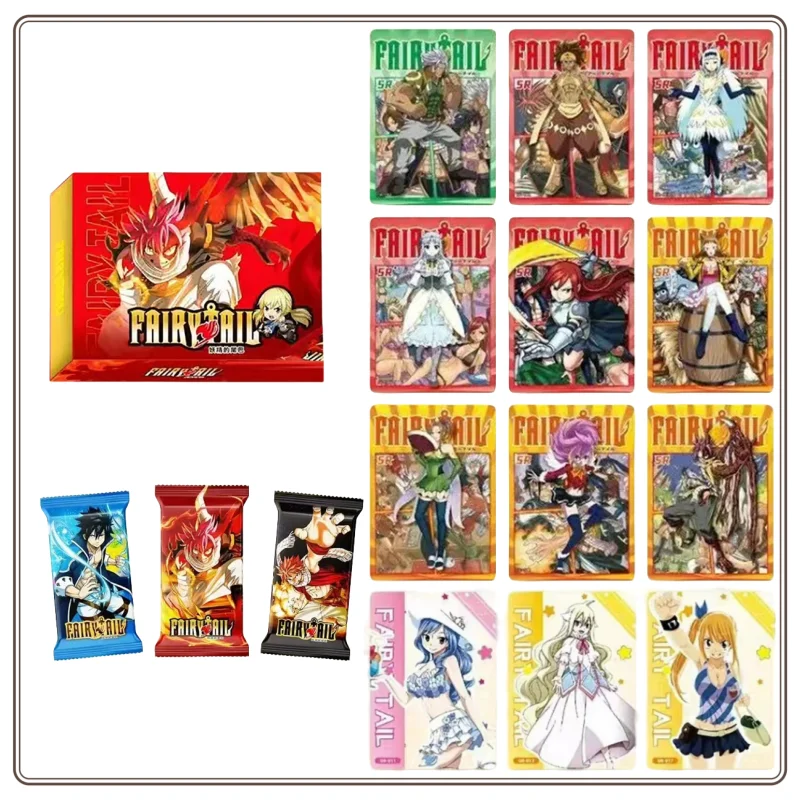 En Stock, tarjeta Original FAIRY TAIL para niños, Erza Scarlet, Anime juvenil clásico japonés, tarjeta de colección de juegos limitada exquisita