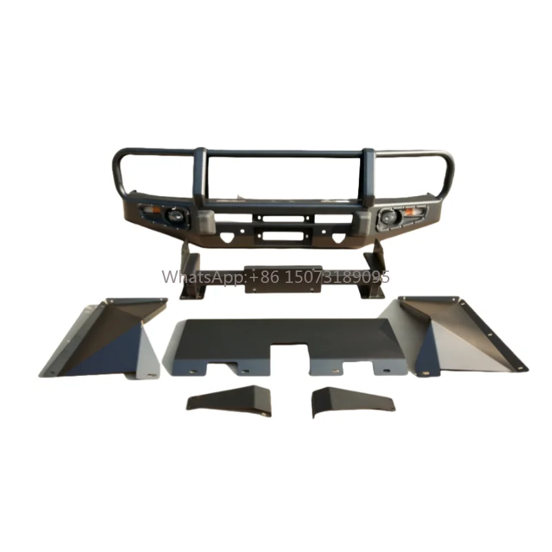 

Совершенно новый комплект стального переднего бампера для Land Rover Discovery 3 4 L319, хит продаж, выходы фаркопа