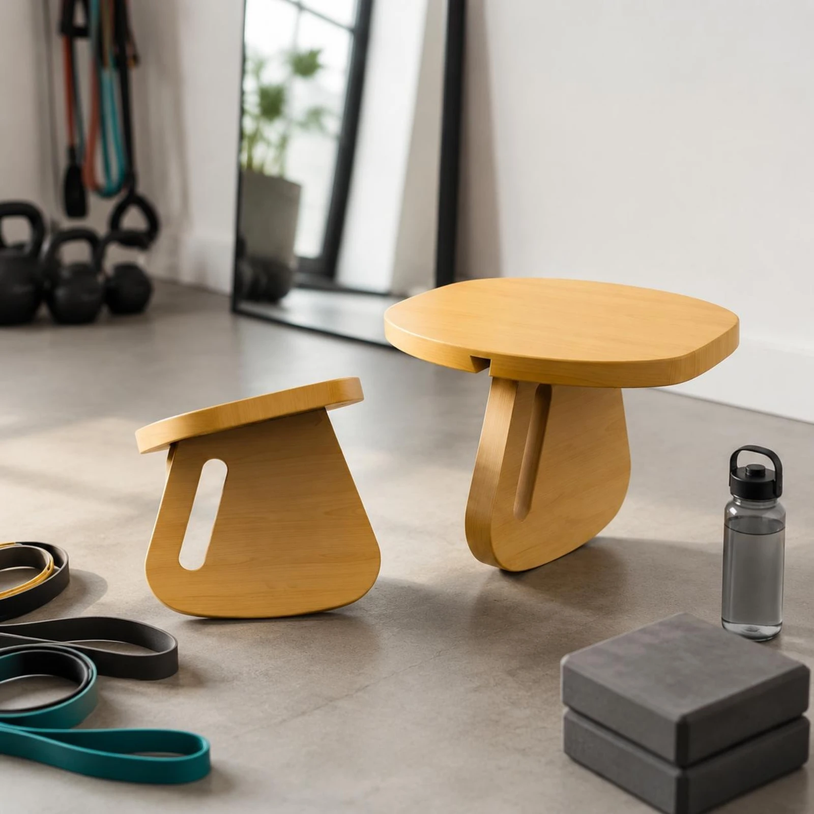 tabouret-de-meditation-en-bois-naturel-mobilier-de-meditation-en-bois-deux-pieces-pour-l'entrainement-a-l'equilibre