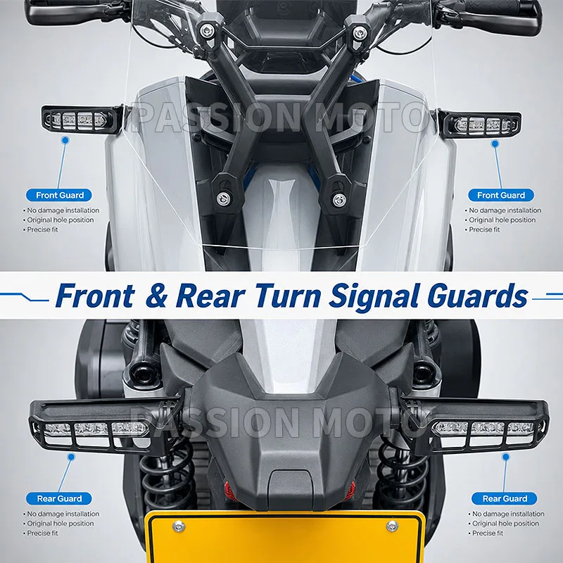 For ZONTES 368G 703R 501G 2024 2025 2026 Motorcycle Accessory Aluminum Before and after Turn Signal Light Protection Cover 368G