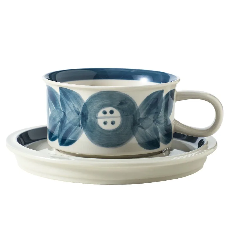 

Medieval coffee cups and saucers, high-end gift box set, birthday housewarming gift for girlfriends