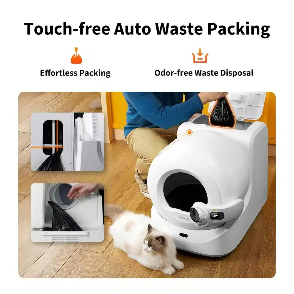 Bild 5: PETKIT Purobot Ultra Neueste 180-Grad-Kameramonitoring Selbstreinigende automatische Verpackung Internationale Version Katzentoilette