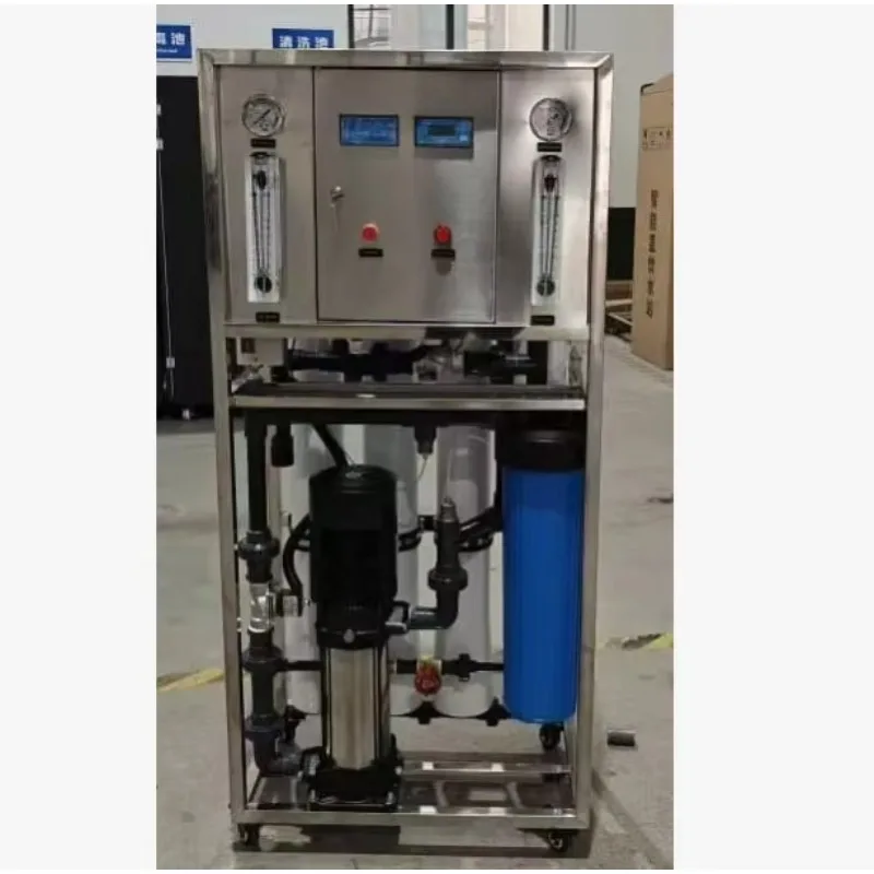 500LPH RO Water Host Skid PLC Automatic SS304 Machine Industrial Reverse Osmosis System For High TDS Ground Water Uzbekistan