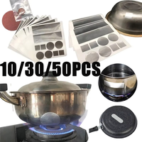 10-50Pcs Aluminum Foil Patch Waterproof Sticker Special Self-Adhesive Repair Sticker For Kitchen Pot Bowl Basin Bucket And Jar