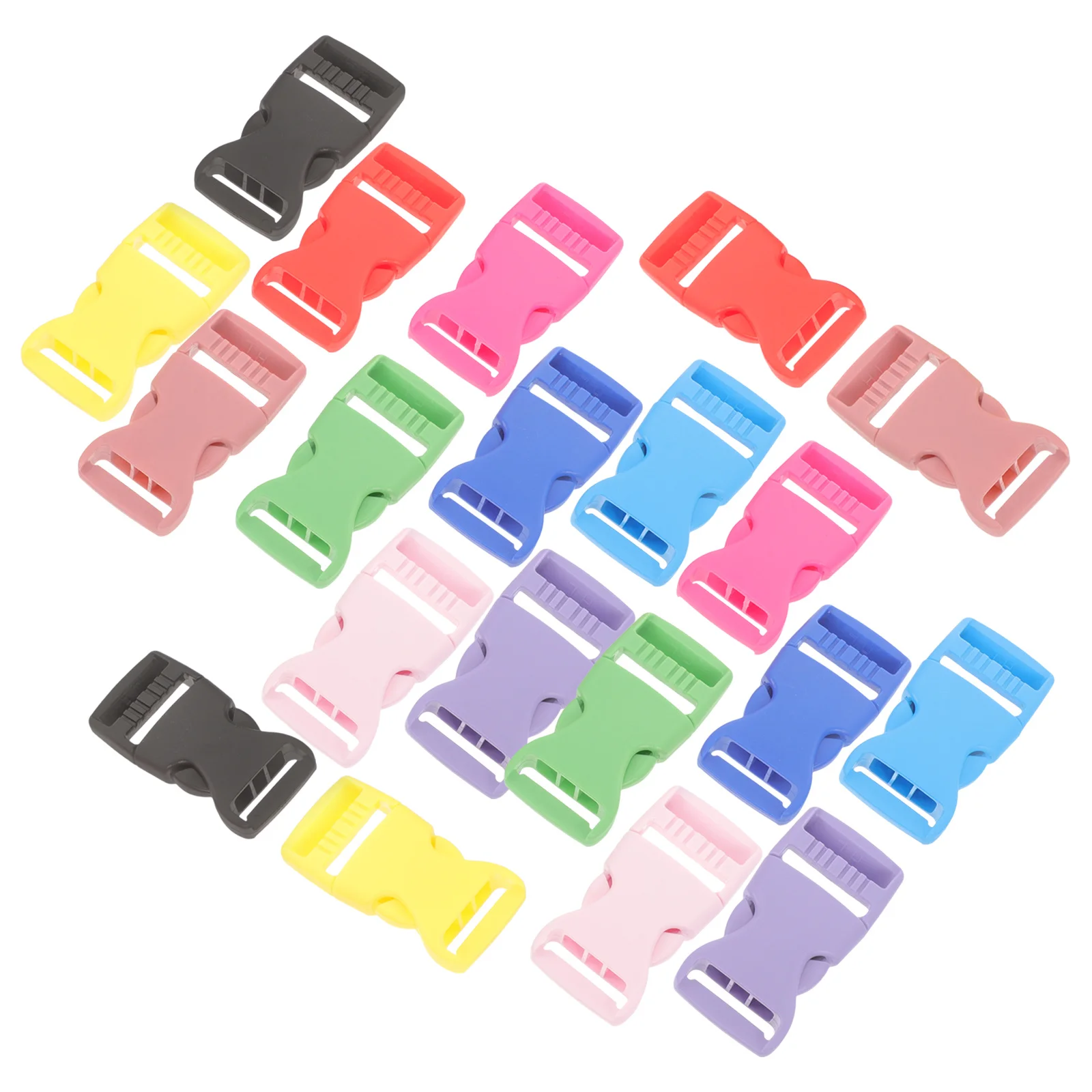 

10Pairs Side Release Plastic Buckles Backpack Belt Clips Detachable Wear-Resistant Replacement Buckles for Pet Collars Outdoor