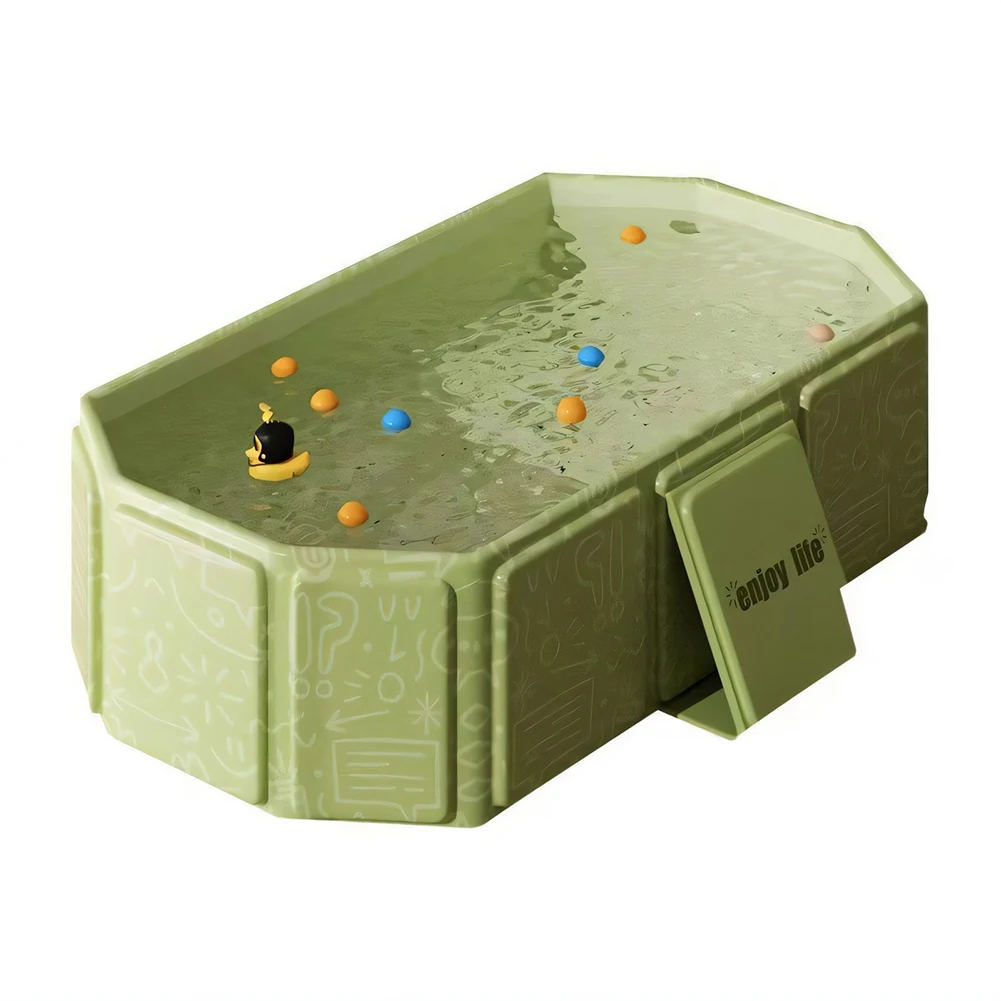 실내 아기 욕조 접이식 아기 두꺼운 목욕 양동이 어린이를위한 대형 확장 목욕 분지 유아 사용 샤워 분지