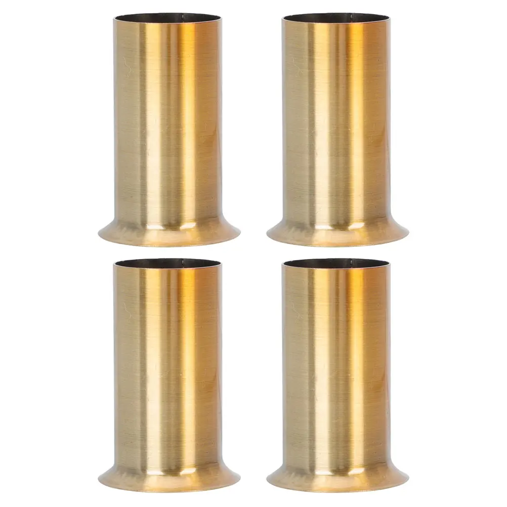 

4pcs Iron Lamp Sleeve Chandelier Base Covers Replacement Rustic Tube Covers Easy Install Decorative Lighting