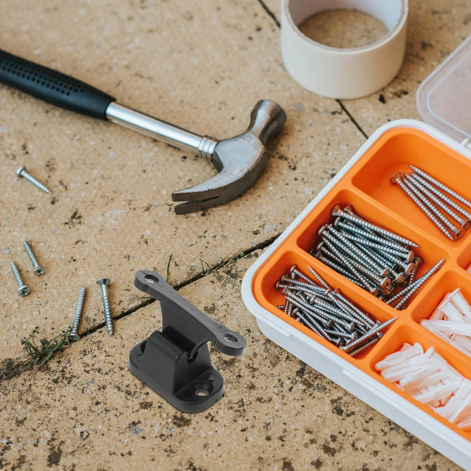 

2pcs Door Holder Kit For Rv T-Catch Entry Door Catch Replacement Latch Trailer Hook Camper Accessories Nylon Fixing Tool