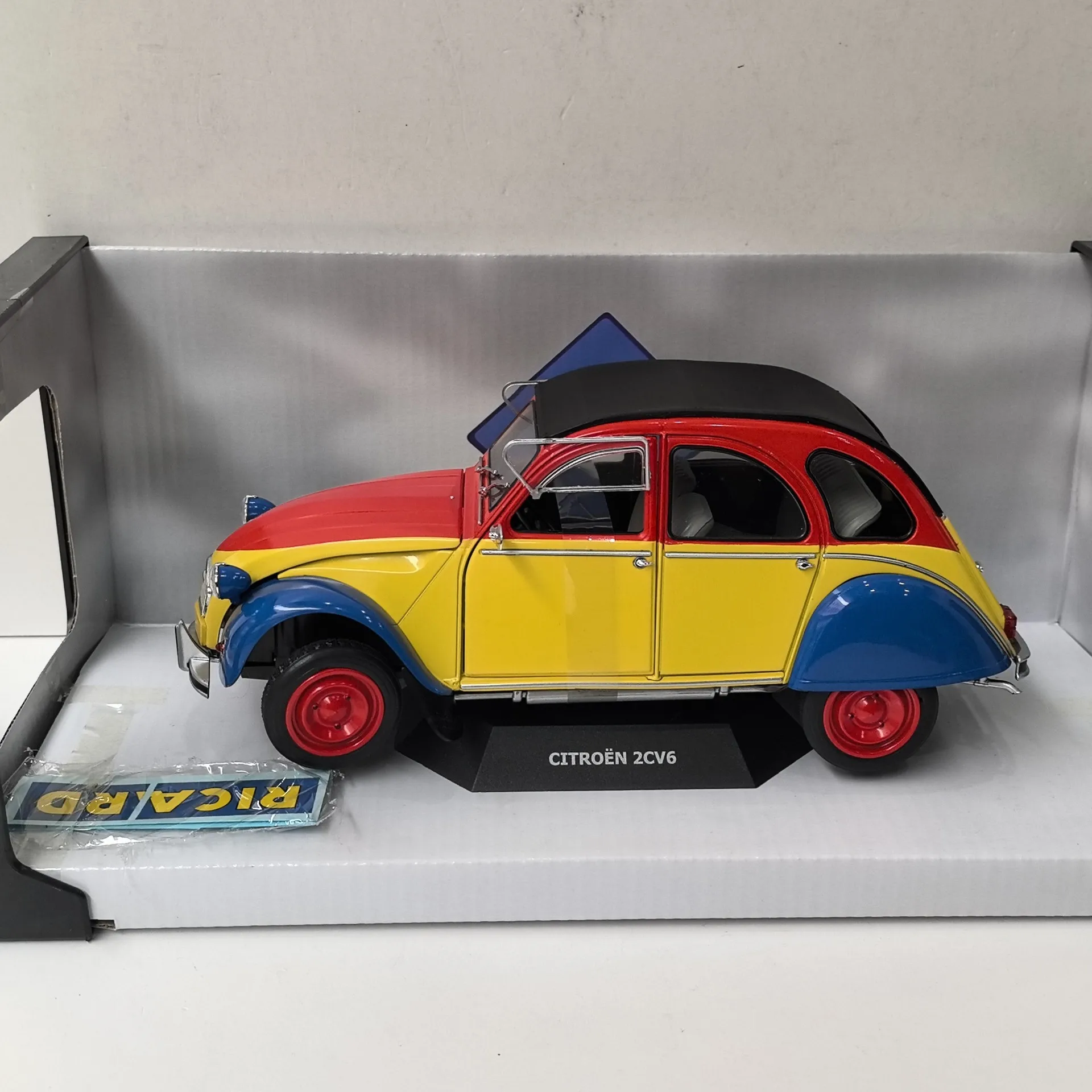 Modèle de voiture en alliage moulé sous pression, échelle 1:18, CITROEN 2CV6 1985, jouet de collection, cadeau, affichage Souvenir, ornement