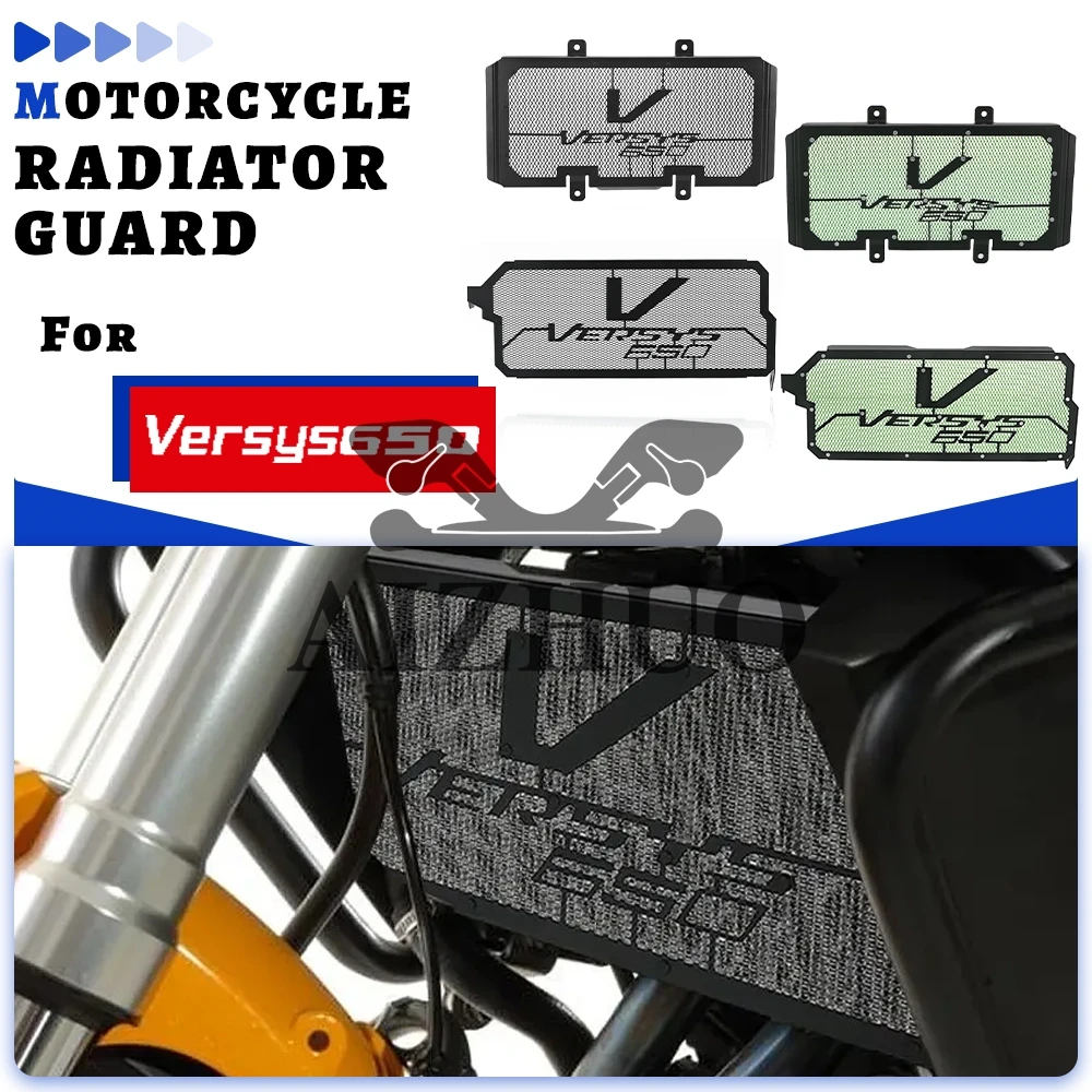 

For Kawasaki Versys 650 Versys650 Radiator Guard 2010-2024 2023 2022 2021 2020 2019 2018 Motorcycles Radiator Grille Guard Cover