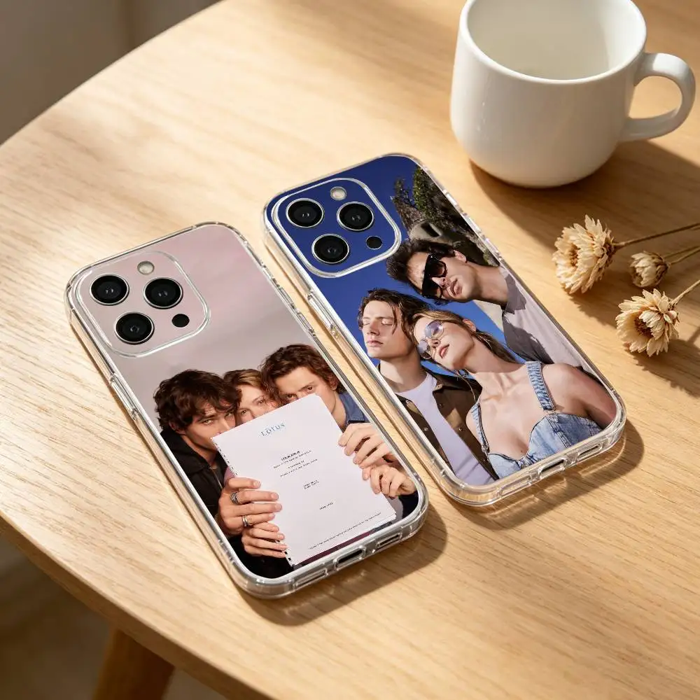 Funda Magnética Transparente L-Love Me Love Me Cuori para iPhone 17 16 15 14 13 12 11 Mini Pro Max Plus