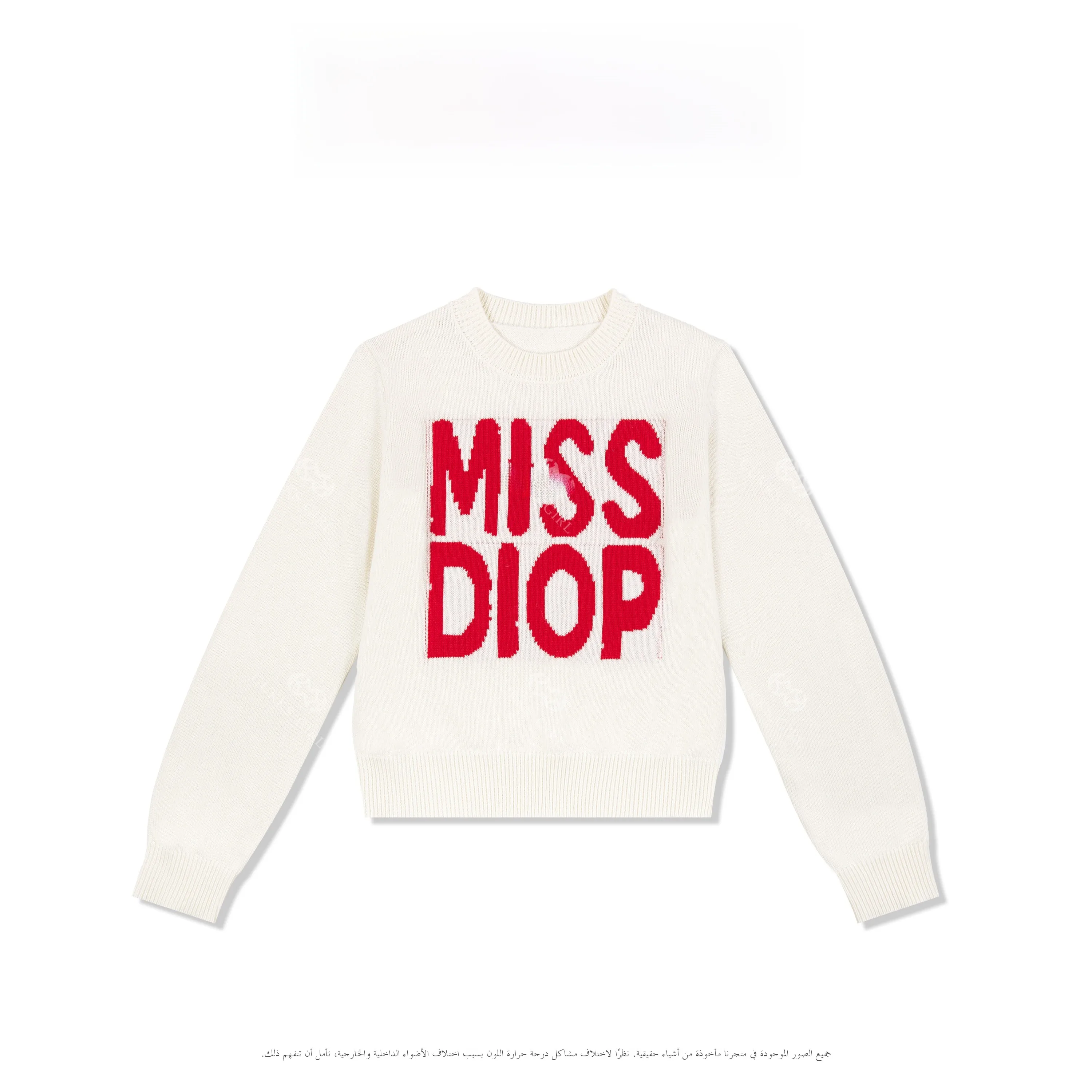 

Sweet Ele Long Sve Letter Sweater Women's Knitted Top Korean Sle Loose Fit Polyester Fiber Winter New Arrival