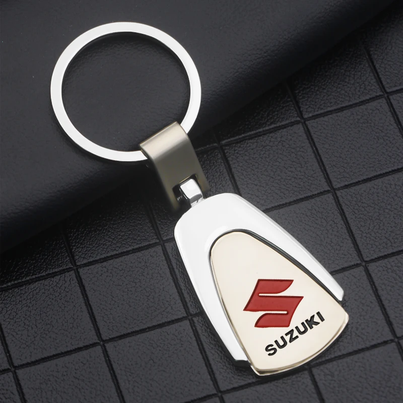 Car Styling Key Accessories Motorcycle 3D Metal Emblem Keychain Rings For Suzuki Swift Jimny Vitara Baleno SX4 Alto Yamaha Ignis