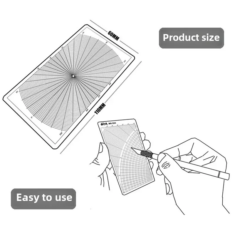 MS023 Stainless Steel Model Arc Covering Cutting Mat Assembly Model Building Tools For Military Hobby DIY