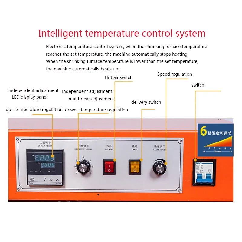 Imagem -04 - Plástico Calor Shrinkable Filme Máquina de Embalagem Automática Filme Encolher Túneis Envolvimento Ferramenta para a Máquina Selagem Zy4020l