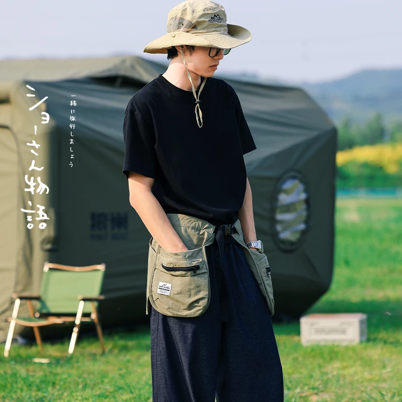 멀티 포켓 지퍼 허리밴드, 앞치마, 허리 가방, 편안한 다기능, 틈새 관광, 스포츠, 피트니스, 사이클링, 낚시