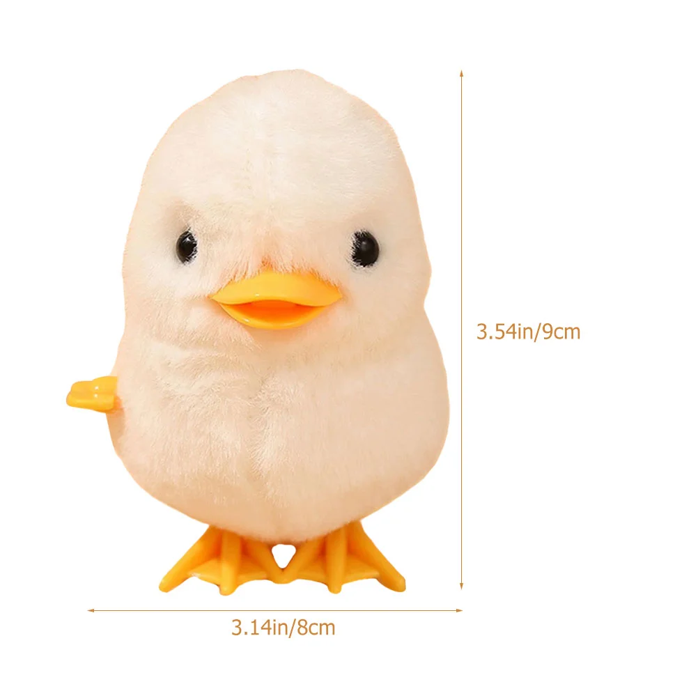 Inflatable Spring Jumping Yellow Chicken Toddler Gifts Plush Animals Wind up Toy Plastic Wind-up Toys