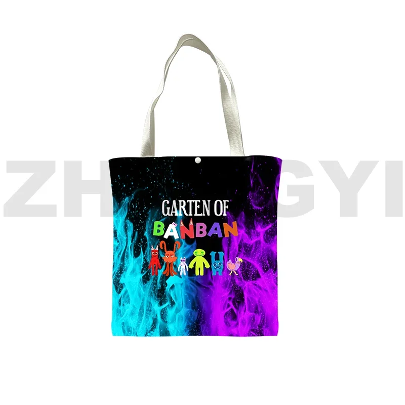 New Arrival Game Garten of BanBan 2 Print Shopper Bag Mens Sport Anime Tote Bag 3D Harajuku Garten of BanBan Canvas Shopping Bag