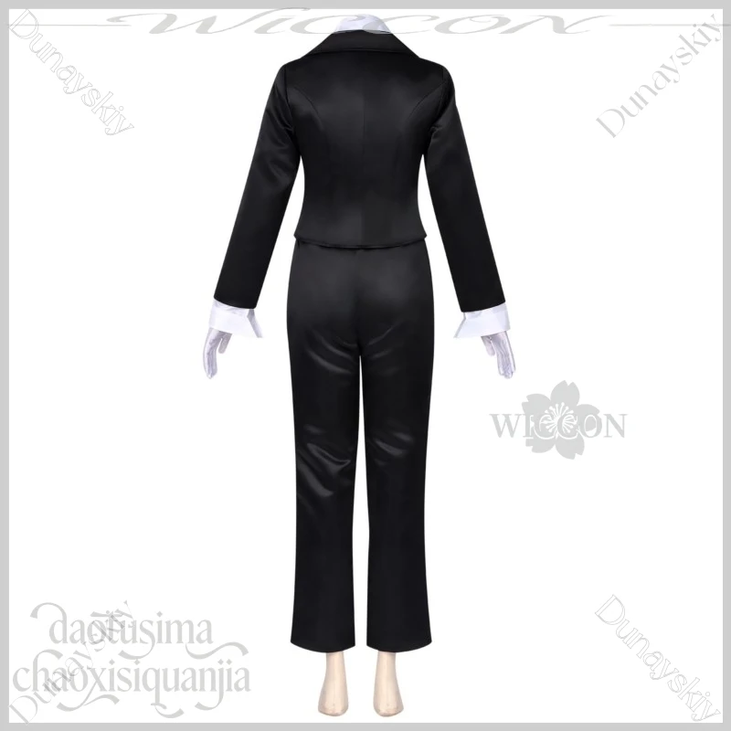 Halloween Mizi Full Suit Wigs Mask Zombie Stage Pink Twin Tails New Outfit Black Suit Shirt Gloves Cosplay Anime Alien Stage view 5