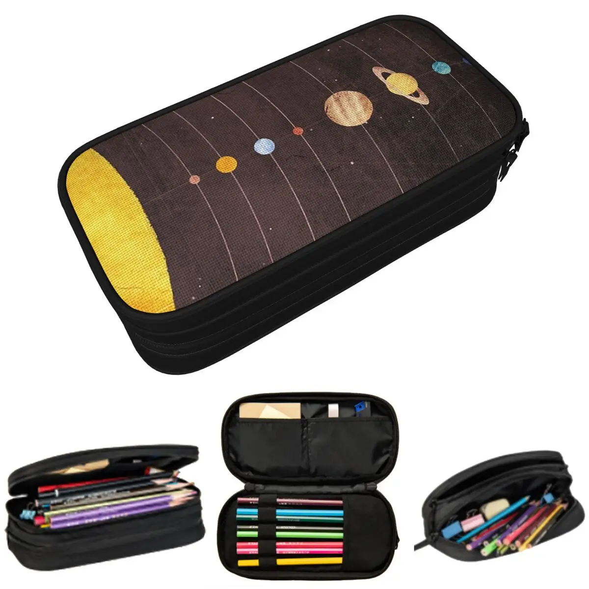 

Solar System Pencil Case for Boys Girls Gifts Pen Box Pencil Bag Stationery Supplies Pen Holder Bag