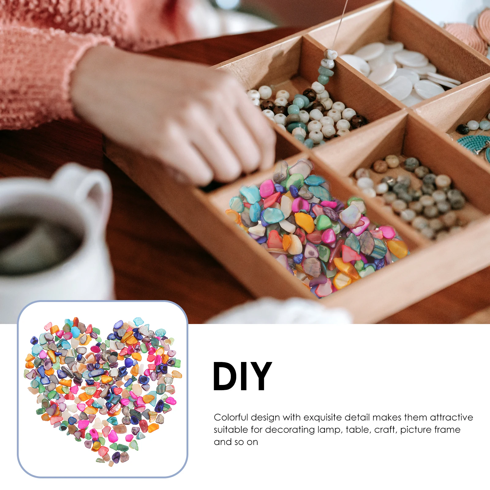 

1 Bag Mosaic Decoration Irregular DIY Craft Pieces Colorful Tiles Frame Accessories Art Supplies DIY Pieces Picture Frame Tiles